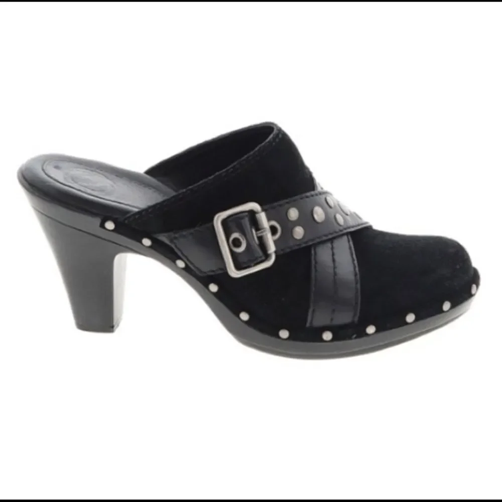NURTURE black‎ suede becca studded mules - Picture 10 of 10
